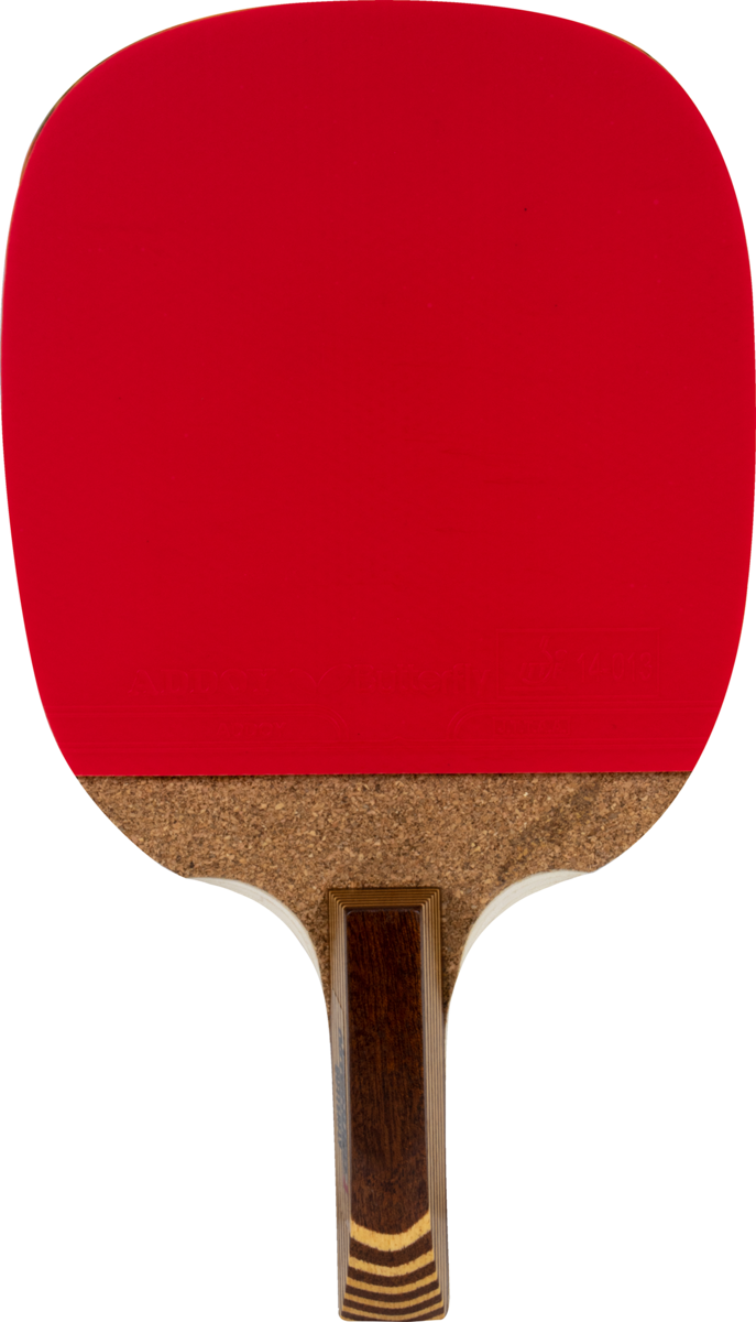 Butterfly Penhold Nitchugo Racket: Frontside of the racket